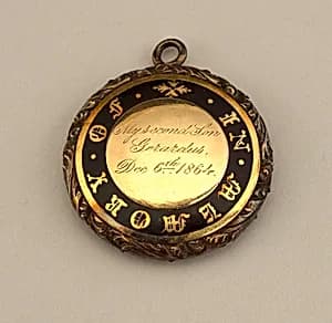 Pendant with Memorial Inscription by Unknown