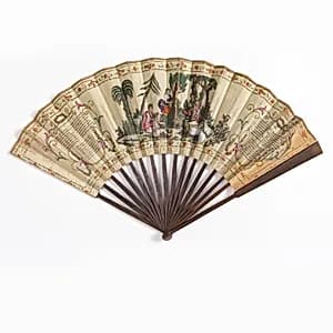 Pleated fan by Unknown
