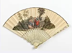 Pleated fan by Unknown