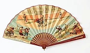 Pleated fan by Unknown