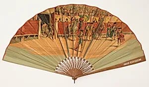 Pleated fan by Unknown