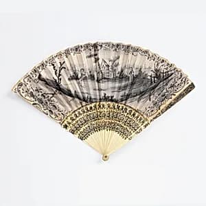 Pleated fan by Unknown