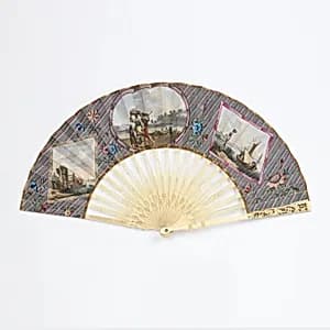 Pleated fan by Unknown