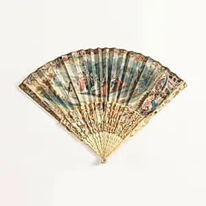 Pleated fan by Unknown