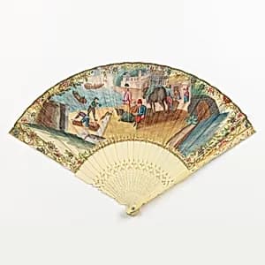 Pleated fan by Unknown