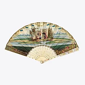 Pleated fan by Unknown