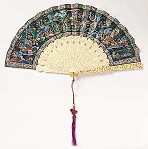 Pleated fan by Unknown