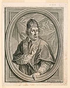 Portrait of Pope Clement XI by Girolamo Rossi, Italian, 1547 - 1588