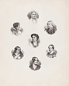 Representative Women by L. Schamer, active c. 1870