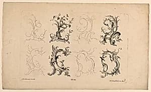 Rocaille Motif, from Set No. 76