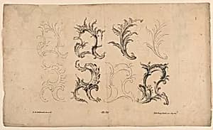 Rocaille Motif, from Set No. 76