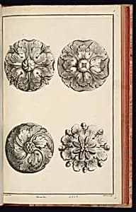 Rosette Designs by Richard de Lalonde, French, active 1780–96