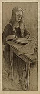Schoolgirl by Louise Breslau, Swiss