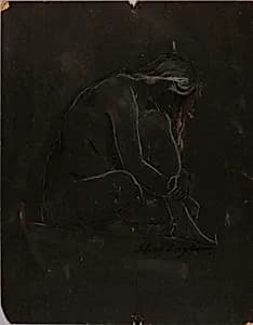 Seated Nude by Solon H. Borglum