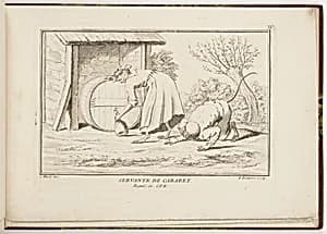 SERVANTE DE CABARET by Christophe Huet, French, 1695 – 1759