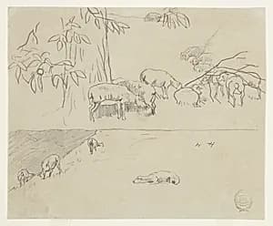 Sheep Grazing by Winslow Homer, American, 1836–1910