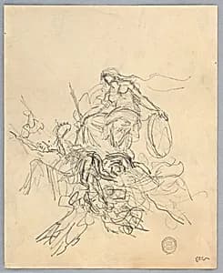 Sketch of Fortuna by Francis Augustus Lathrop, (American, 1849–1909)