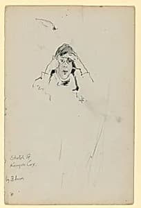 Sketch of Kenyon Cox by Robert Frederick Blum, American, 1857–1903