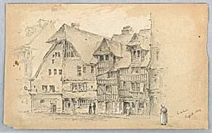 Sketch of Lisieux by Arnold William Brunner, American, 1857–1925