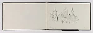 (Sketchbook) Old Towers, Laufenberg by George Elbert Burr