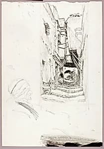 Steps and Doorways, Algiers by Kerr Eby