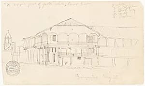 Street View in Guayaquil, Ecuador by Frederic Edwin Church, American, 1826–1900