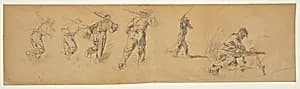 Studies of Soldiers by Winslow Homer, American, 1836–1910