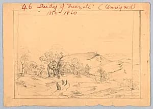 Study for landscape by William Stanley Haseltine, American, 1835–1900