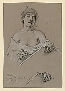 Study for "Muse of History"