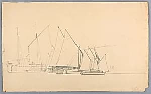 Study of Sailboats, Venice, Italy