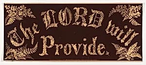 The Lord Will Provide by Anna K. Weaver, active 1870s