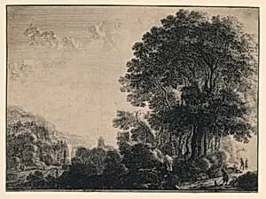 The Man and His Dog in a Landscape