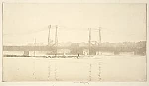 The Railroad Bridge by Kerr Eby