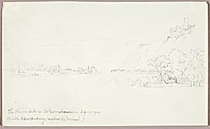 The Rhine below St. Goarshausen by George Elbert Burr