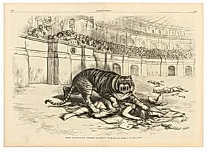 The Tammany Tiger Loose by Thomas Nast, 27 Sep 1840 - 7 Dec 1902