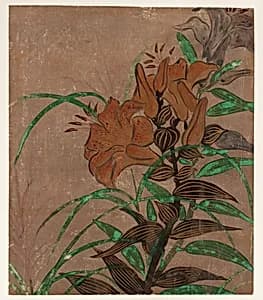 Tiger lilies and grass