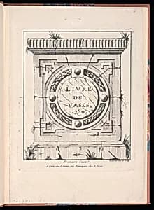 Title Page by Jacques-Philippe de Beauvais, French, 1739 – 1781