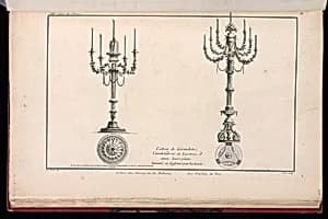 Two Candelabra Designs by Richard de Lalonde, French, active 1780–96