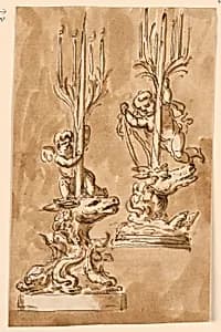 Two candelsticks by Giuseppe Barberi, Italian, 1746–1809