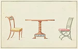 Two Chairs and a Table