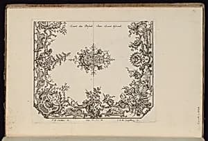Two Quarters of a Ceiling by François de Cuvilliés the Elder, Belgian, active Germany, 1695 - 1768