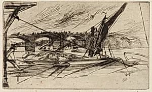 Vauxhall Bridge by James McNeill Whistler (1834-1903)