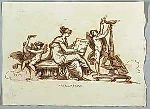 Vigilance by Felice Giani, Italian, 1758–1823