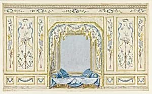 Wall Elevation of Bedroom Alcove