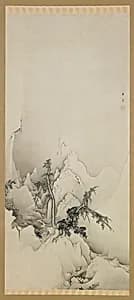 Portrait of Kano Hogai 狩野芳崖 (1828-1888)