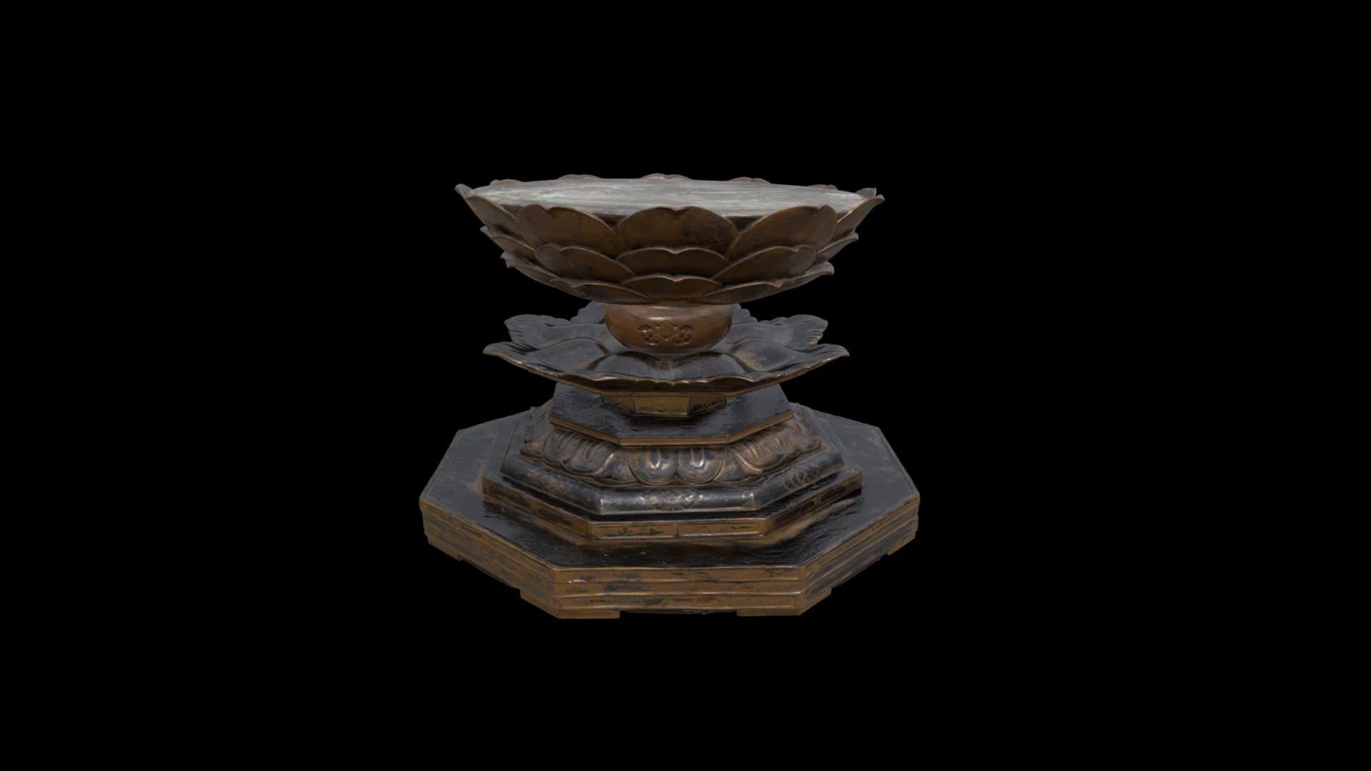 1973.85.c Seated Buddha (lotus pedestal)