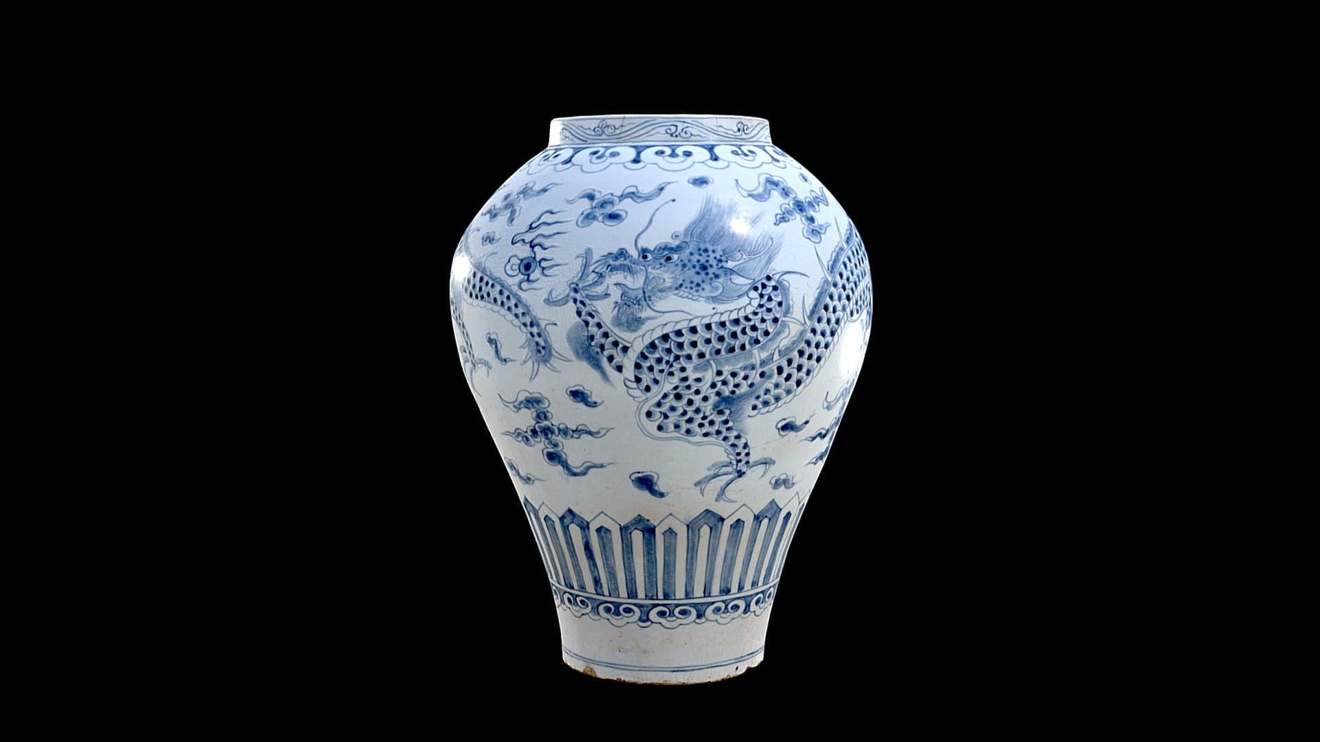 1986.85 Jar with Dragon Design
