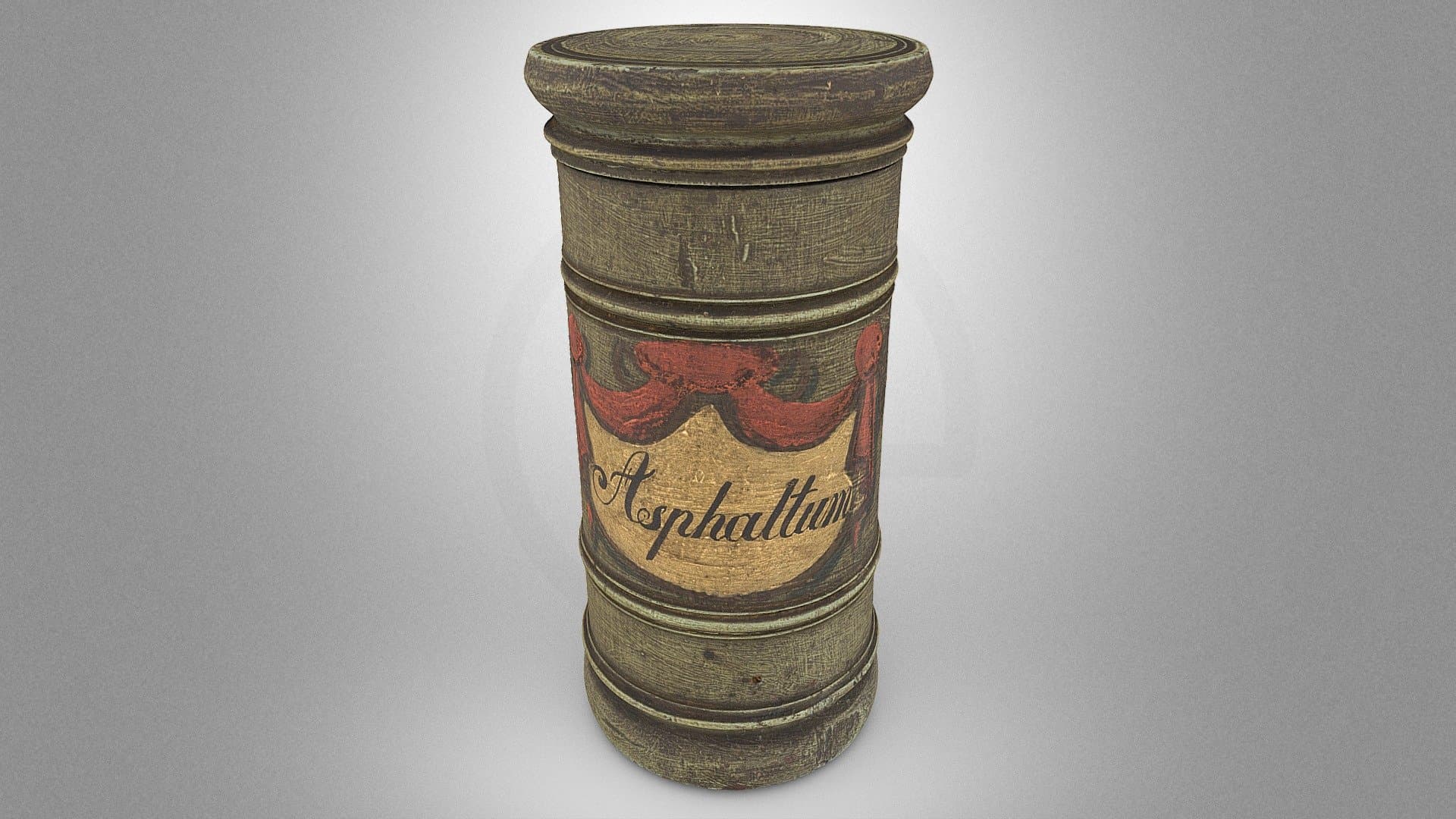 Apothecary vessel for natural asphalt
