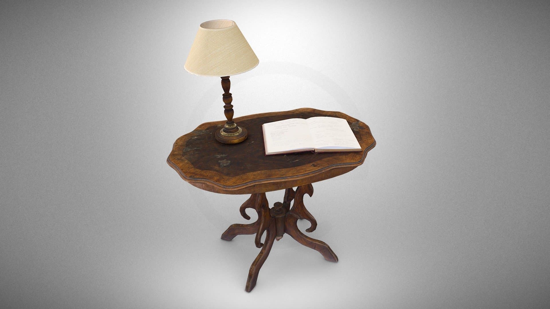 Table from a gothic library