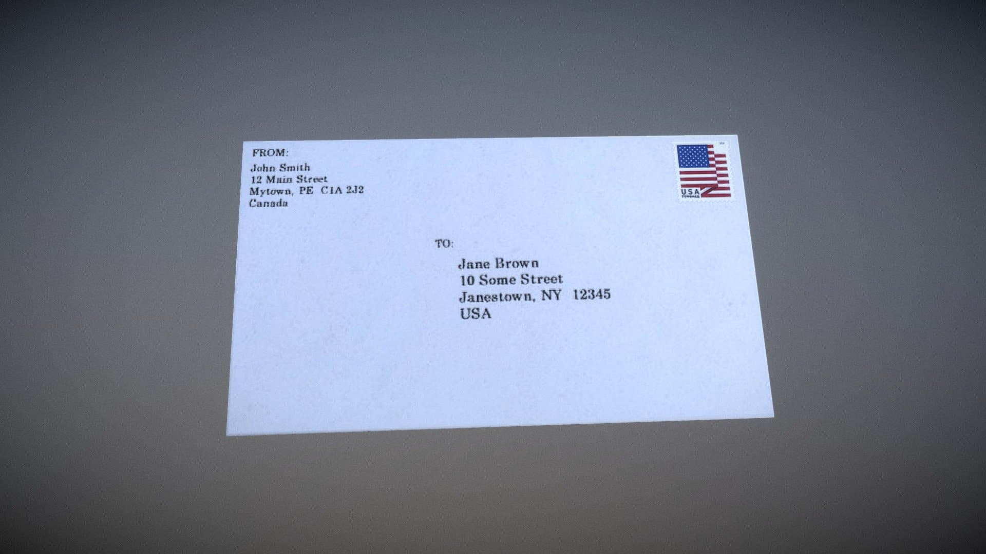 Low Poly Mail Letter